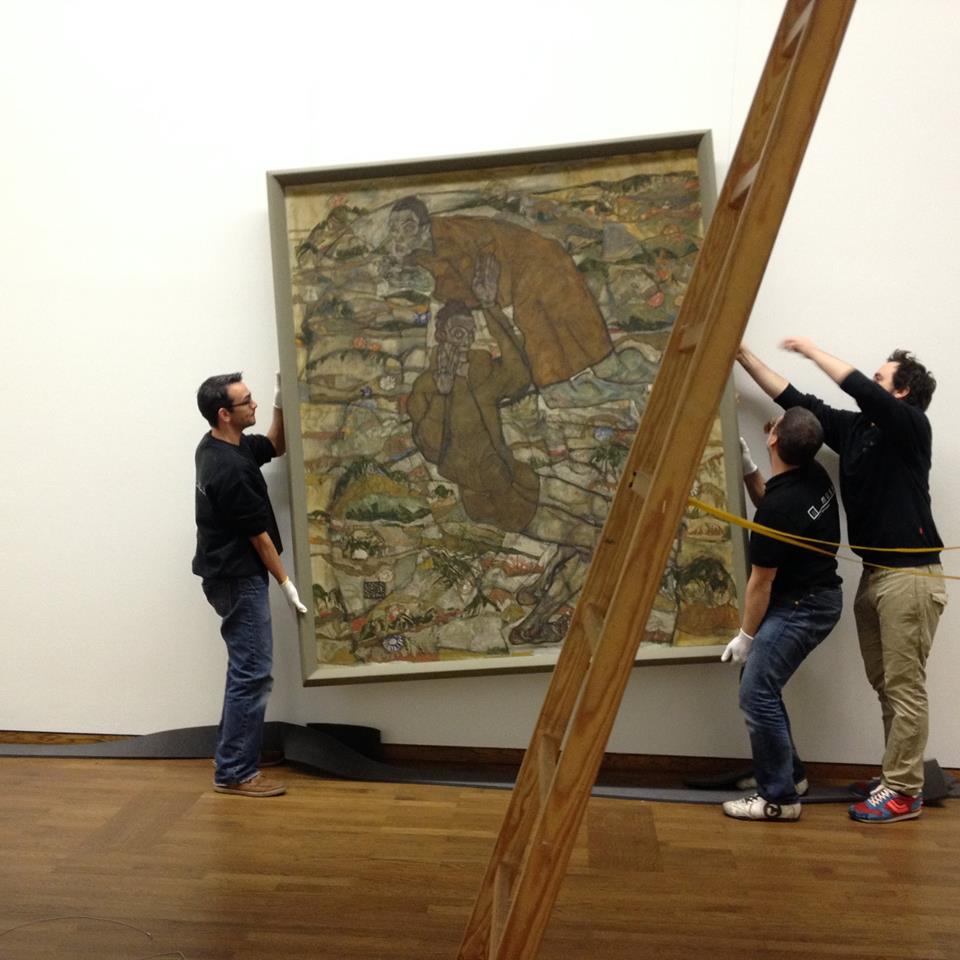 Tutto (quasi) pronto per l'inaugurazione di Schiele al Leopold Museum (2015)