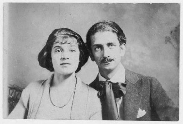 Tina e il marito Robo, 1921.