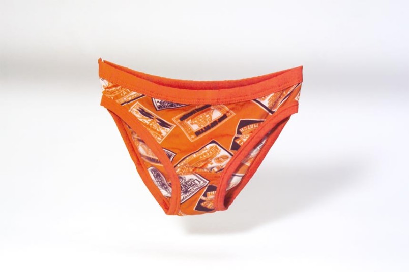The object: Underpants, Zagreb The caption: A size too small…but I didn't mind at all.