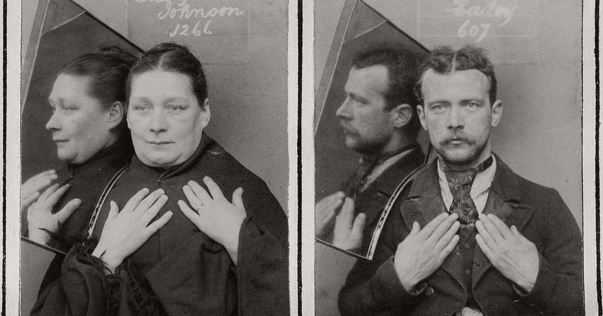  Fronte, profilo e mani in un solo scatto: sorprendenti foto segnaletiche dal 1890